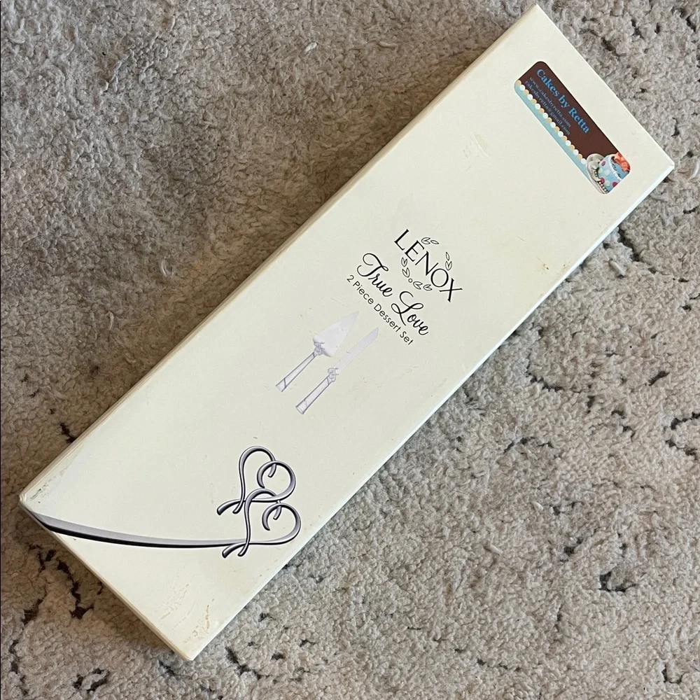 Lenox True Love Silver Cake Server Set
